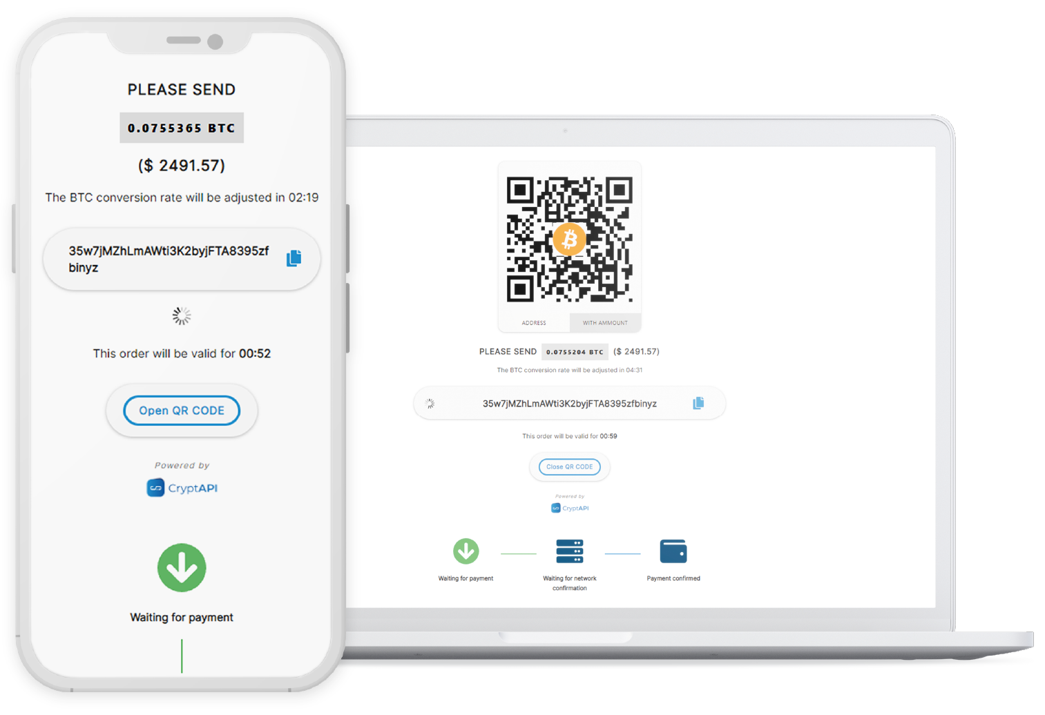 CryptAPI UI