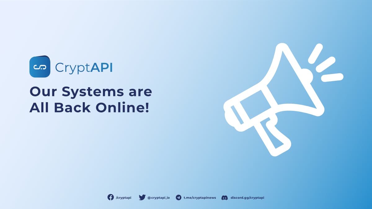 Our Systems are All Back Online!