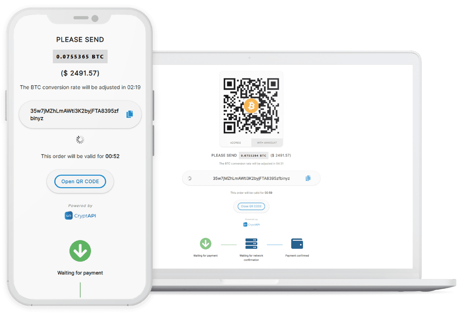 CryptAPI UI
