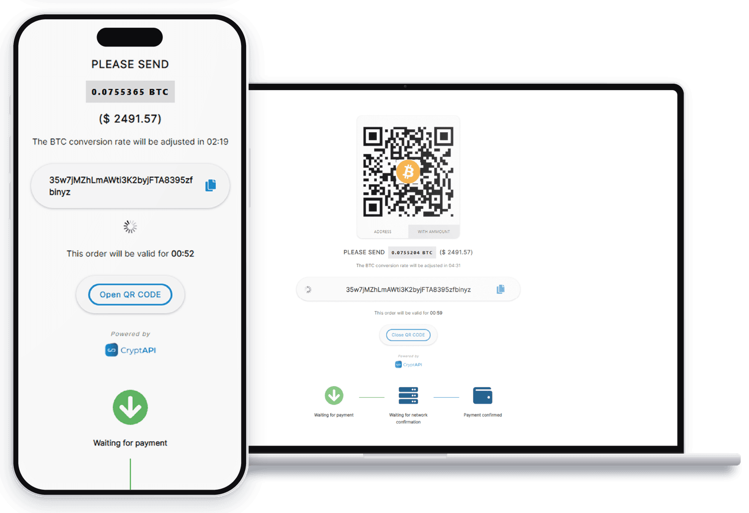 CryptAPI UI