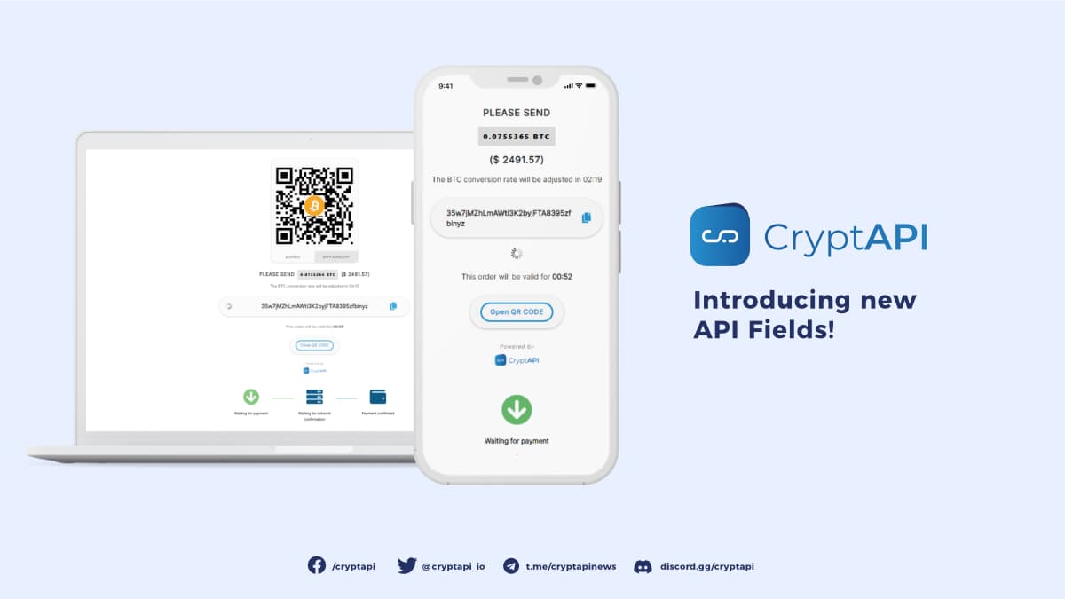 We're introducing new API fields