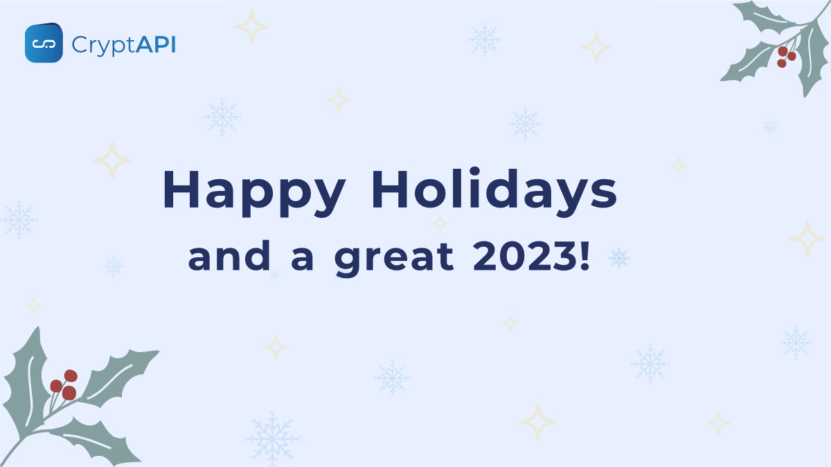 Happy Holidays and a great 2023!
